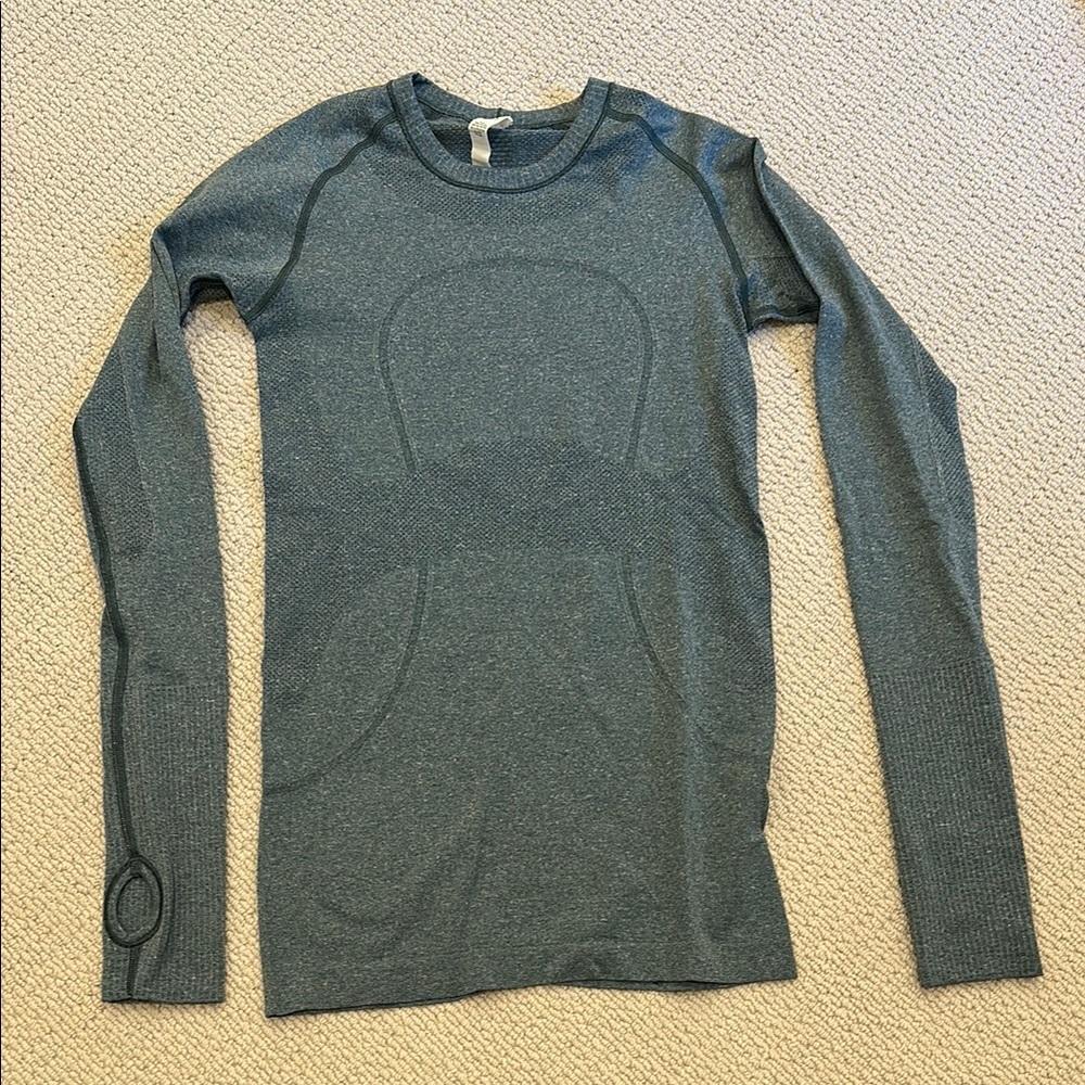 lululemon athletica Long Sleeve Top - Tealish grey